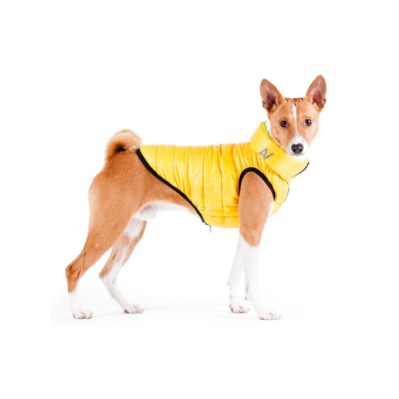 Курточка для тварин Airy Vest двостороння XS 25 жовто-салатова (1588)