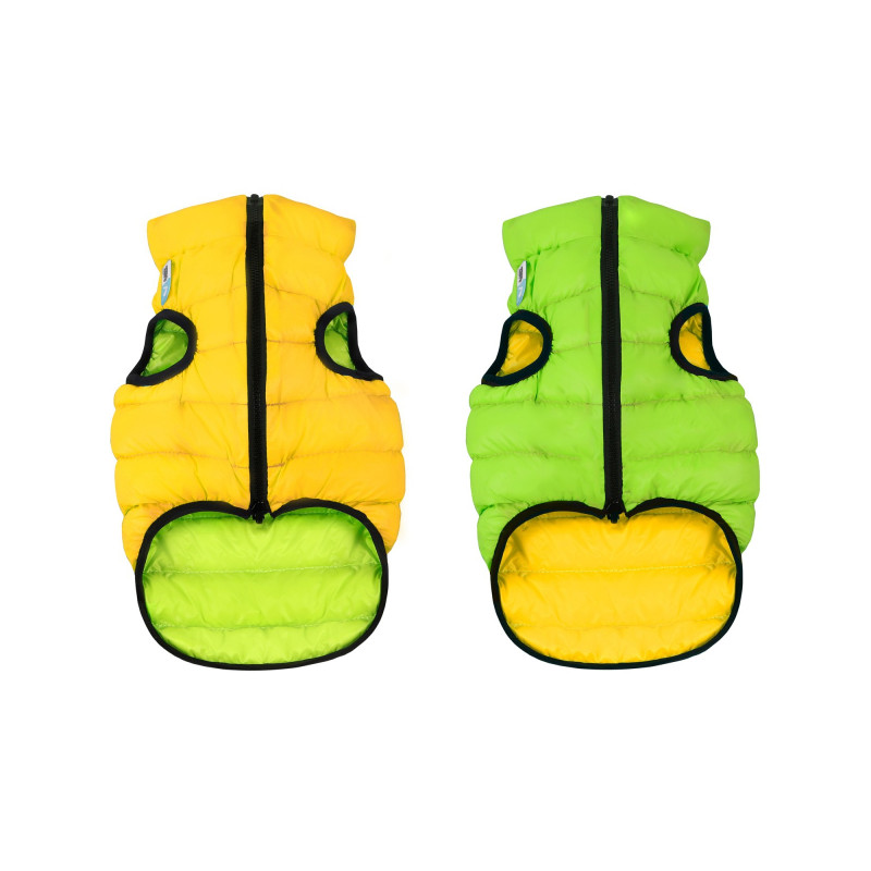 Курточка для тварин Airy Vest двостороння XS 25 жовто-салатова (1588)