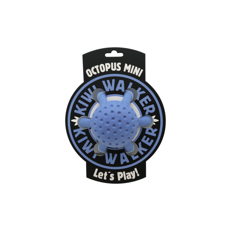 Іграшка для собак Kiwi Walker Восьминіг 13 см блакитна (8596075002787)