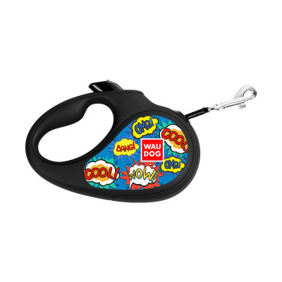 Повідок для собак WAUDOG R-leash ВАУ світловідбиваюча стрічка L 5 м (8126-0087-01)