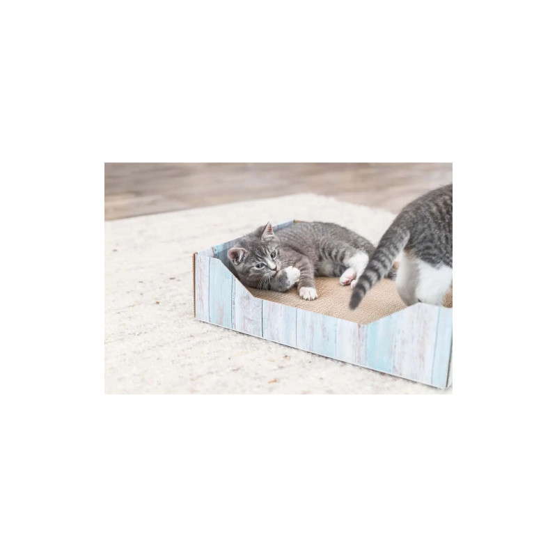 Дряпка (кігтеточка) для котів Trixie картонна з м'ятою 45×12×33 см (4011905480138)