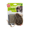 Іграшка для котів GiGwi Catnip Мишка з котячою м'ятою 10 см (штучне хутро) (75300)