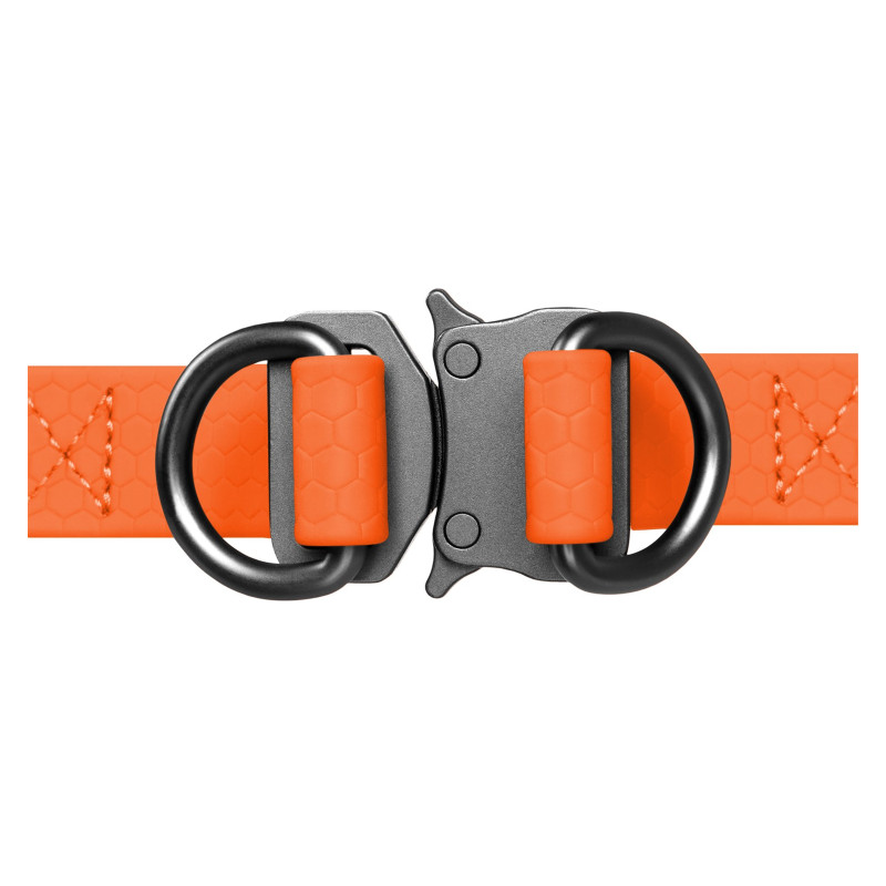 Шлея для собак WAUDOG Waterproof з QR-паспортом М Ш 20 мм Д 50-80 см помаранчева (27654)