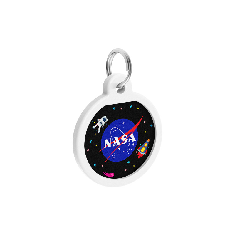 Адресник для тварин WAUDOG Smart ID з QR-паспортом "NASA", коло 25 мм (0625-0147)