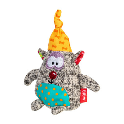 Іграшка для собак GiGwi Plush Ведмідь з пискавкою 10 см (75044)