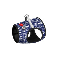 Шлея для собак WAUDOG Clothes з QR паспортом "Бетмен біло-блакитний" S2 (1012-4001)