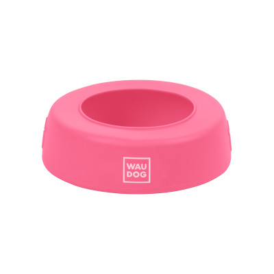 Посуд для собак WAUDOG Silicone Миска-непроливайка 750 мл рожева (50787)