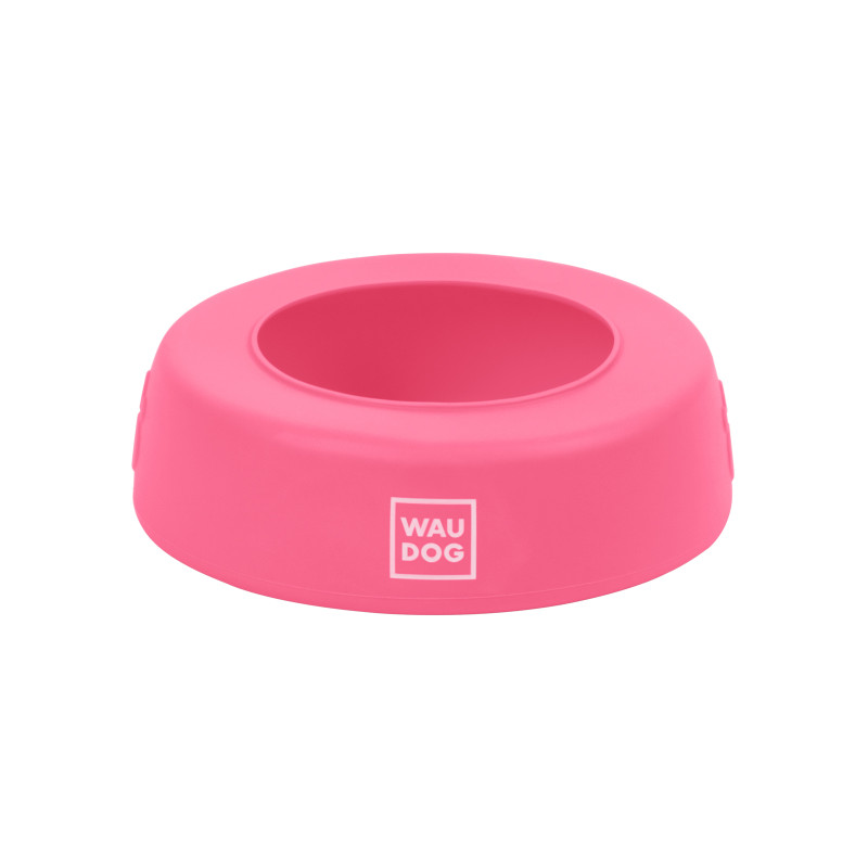 Посуд для собак WAUDOG Silicone Миска-непроливайка 750 мл рожева (50787)