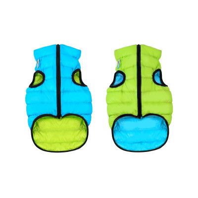 Курточка для тварин Airy Vest двостороння S 30 салатово-блакитна (1608)