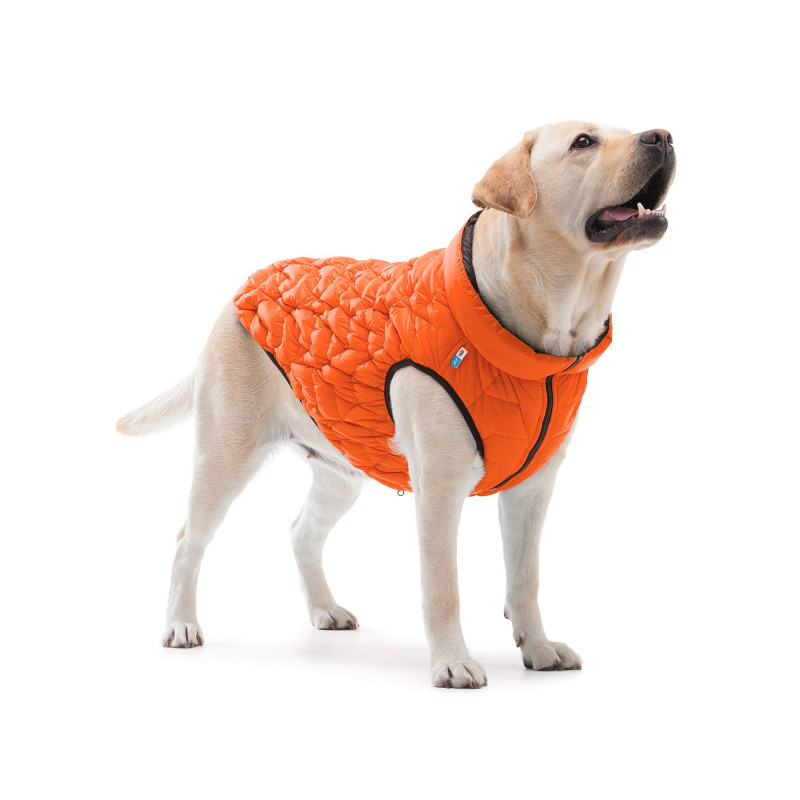 Курточка для тварин Collar AiryVest UNI двостороння M 48 жовтогарячо-чорна (2567)