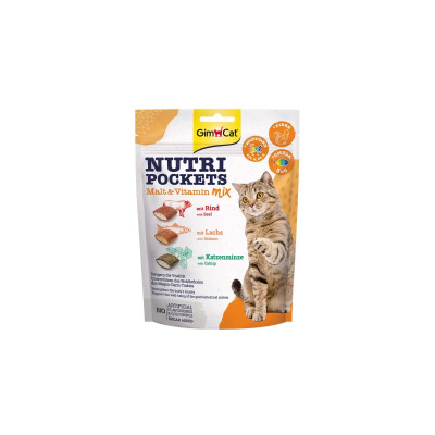 Ласощі для котів GimCat Nutri Pockets Мультивітамін мікс 150 г (4002064400693)
