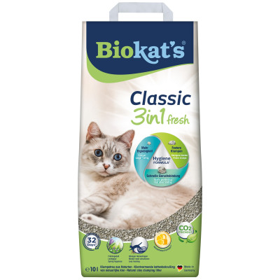 Наповнювач для туалету Biokat's FRESH (3 в 1) 10 л (4002064613314)