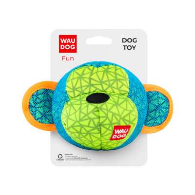 Іграшка для собак WAUDOG Fun Мавпа 16х10 см блакитна (62032)