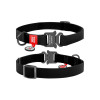 Нашийник для тварин WAUDOG Waterproof з QR паспортом M Ш 20 мм Д 24-40 см(чорний) (27931)