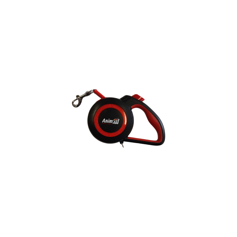 Повідок для собак AnimAll Reflector MS7110-5M L до 50 кг 5 м (червоно-чорний) (4820224500539)