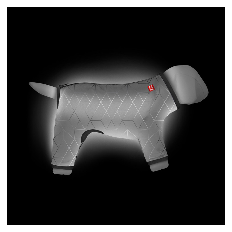 Дощовик для тварин Collar WAUDOG Clothes світловідбивний S40 В 56-59 см, З 37-40 см (5428)