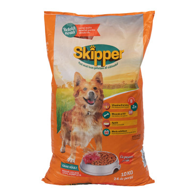 Сухий корм для собак Skipper курка і яловичина 10 кг (5948308003529)