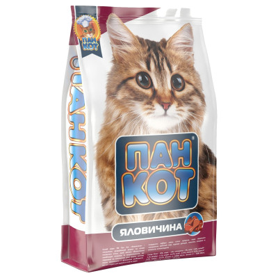 Сухий корм для кішок Пан Кот Яловичина 400 г (4820111140374)