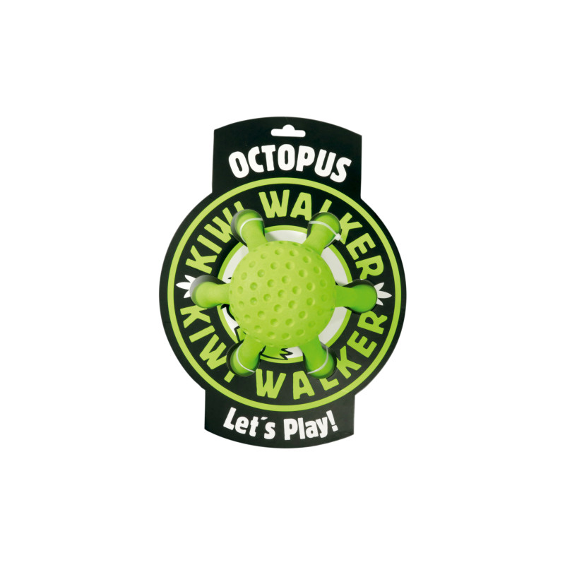 Іграшка для собак Kiwi Walker Восьминіг 13 см зелена (8596075002770)