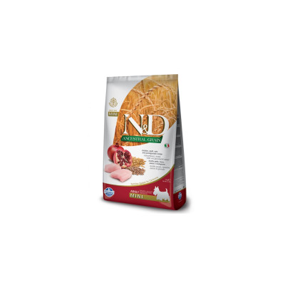 Сухий корм для собак Farmina Low Grain ADULT MINI з куркою та гранатом 7 кг (8010276035073)