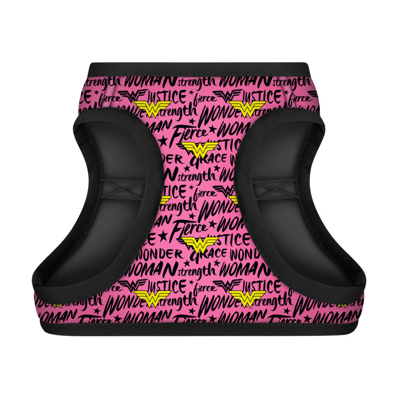 Шлея для собак WAUDOG Clothes з QR паспортом "Диво-жінка в рожевому" XS1 (1001-4010)