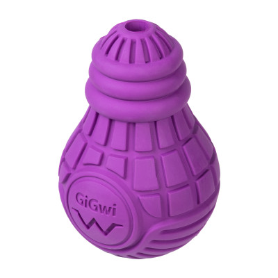 Іграшка для собак GiGwi Bulb Rubber Лампочка гумова L фіолетова (2338)