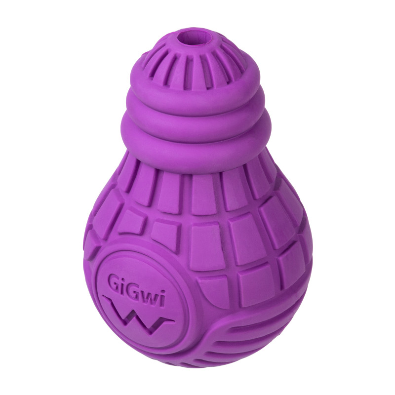 Іграшка для собак GiGwi Bulb Rubber Лампочка гумова L фіолетова (2338)