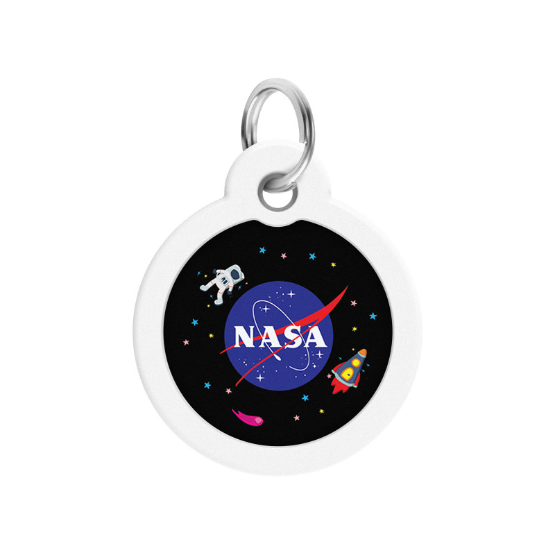 Адресник для тварин WAUDOG Smart ID з QR-паспортом "NASA", коло 30 мм (230-0147)