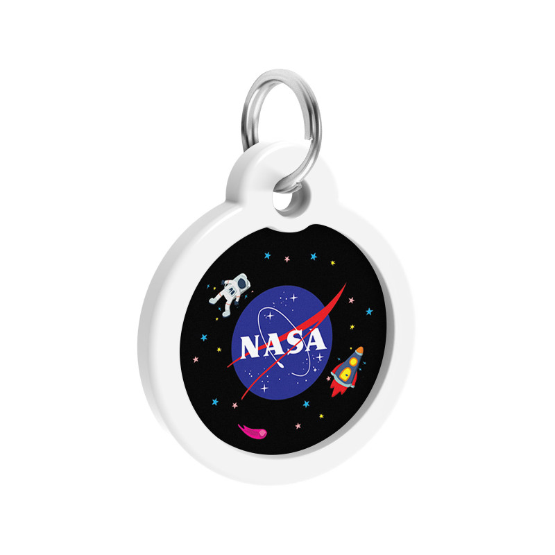 Адресник для тварин WAUDOG Smart ID з QR-паспортом "NASA", коло 30 мм (230-0147)