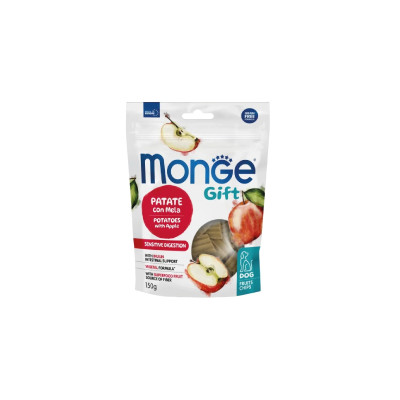 Ласощі для собак Monge Gift Dog Fruit Chips Sensitive digestion картопля з яблуком (веган) 150 г (8009470085786)
