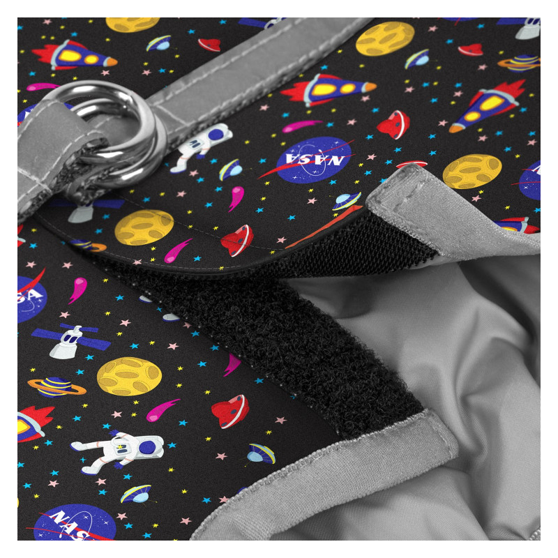 Шлея для собак WAUDOG Clothes з QR паспортом "NASA" XS3 (2915)