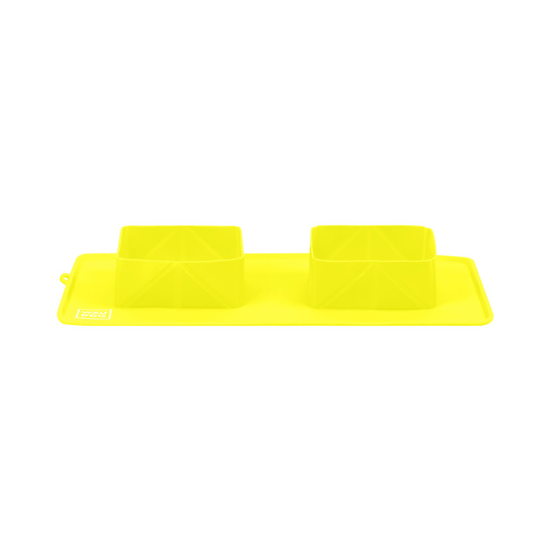 Посуд для собак WAUDOG Silicone Миска складана 385х230х50 мм жовта (50808)