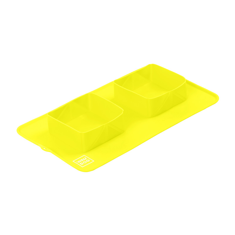 Посуд для собак WAUDOG Silicone Миска складана 385х230х50 мм жовта (50808)