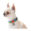 Нашийник для тварин WAUDOG Nylon з QR паспортом Colors of freedom пластиковий фастекс XL (4504-4020)