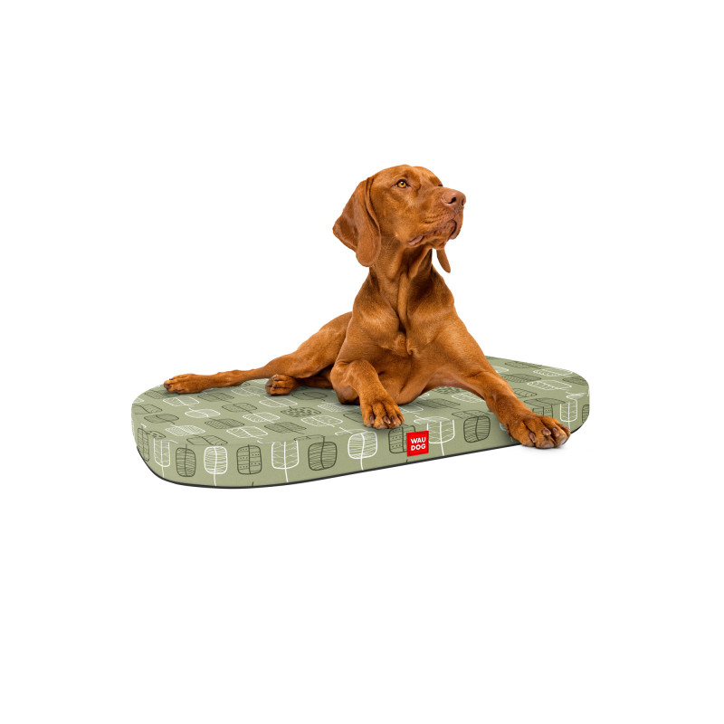 Матрац для тварин WAUDOG Relax Зелене листя 80x55 см (098-0108)