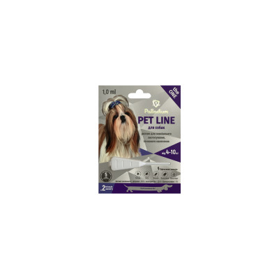 Краплі для тварин Palladium Pet Line the One для собак вагою від 4 до 10 кг 1/1 мл (4820150205249)
