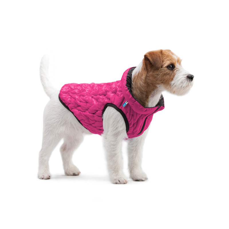 Курточка для тварин Collar AiryVest UNI двостороння S 38 рожево-чорна (2534)