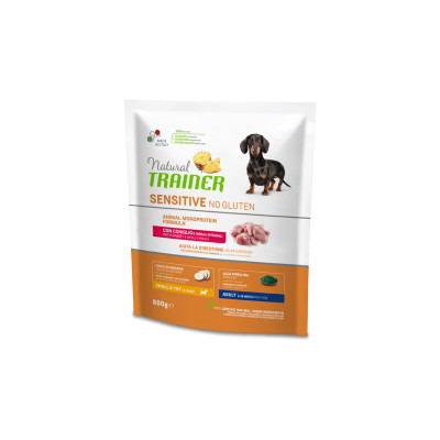 Сухий корм для собак Trainer Natural Dog Sensitive No Gluten Rabbit 800 г (8059149428239)