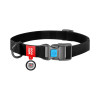 Нашийник для тварин WAUDOG Waterproof з QR паспортом Ш 15 мм Д 25-35 см чорний (27391)