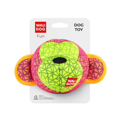 Іграшка для собак WAUDOG Fun Мавпа 16х10 см рожева (62037)