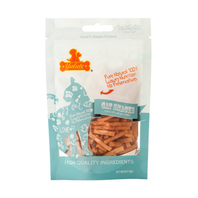 Ласощі для котів Yalute Short Chicken Slices 50 г (курка) (4820261920581)