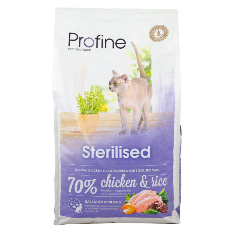 Сухий корм для кішок Profine Cat Sterilised з куркою і рисом 10 кг (8595602517688)