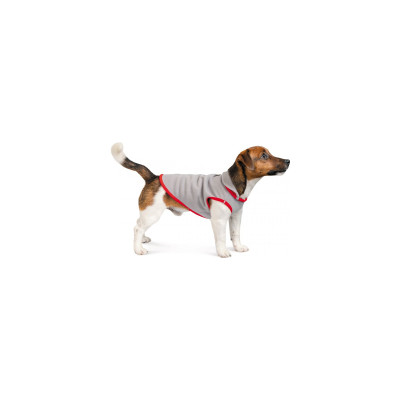 Жилет для тварин Pet Fashion FLEECY" S сіро-червоний (4823082419630)