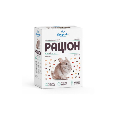 Корм для гризунів Природа «Раціон» для шиншил 1.5 кг (4820157400852)