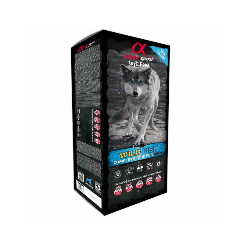 Напіввологий корм для собак Alpha Spirit Semi-moist WILD FISH BAG 1.5 кг (8436586310172)
