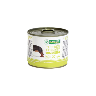 Консерви для собак Nature's Protection Adult Chicken&Turkey 400 г (KIK24630)