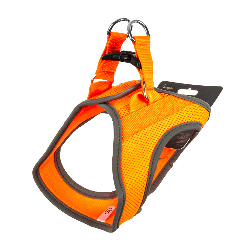 Шлея для собак GimDog Alfresco неопрен M 41-44 см жовтогаряча (8009632059969)