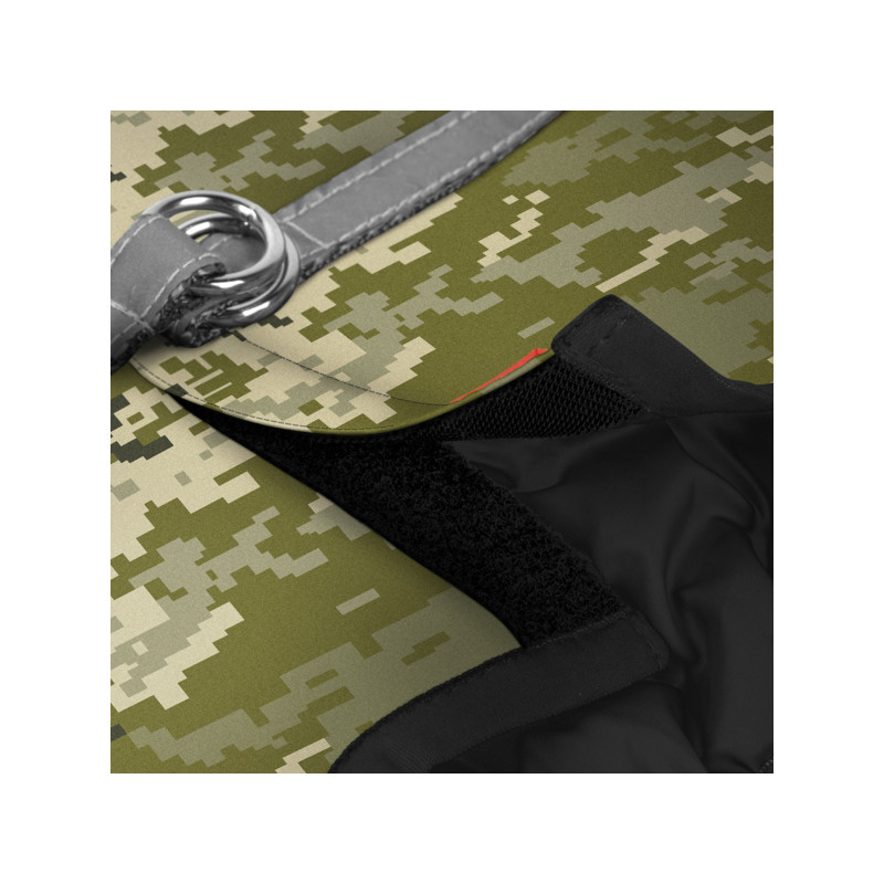 Шлея для собак WAUDOG Clothes з QR паспортом "Мілітарі" S2 (228-4026)