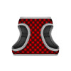 Шлея для собак WAUDOG Clothes з QR паспортом "Шотландка червона" XS4 (2987)