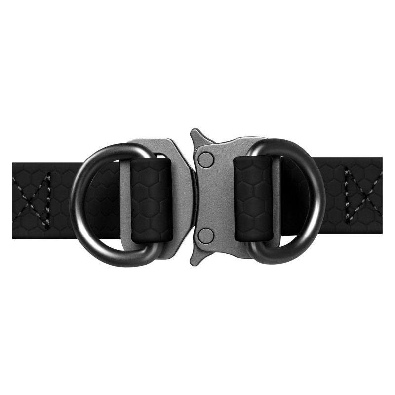 Шлея для собак WAUDOG Waterproof з QR-паспортом XS Ш 15 мм Д 30-39 см чорна (27631)